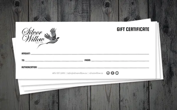 Silver Willow Gift Certificates